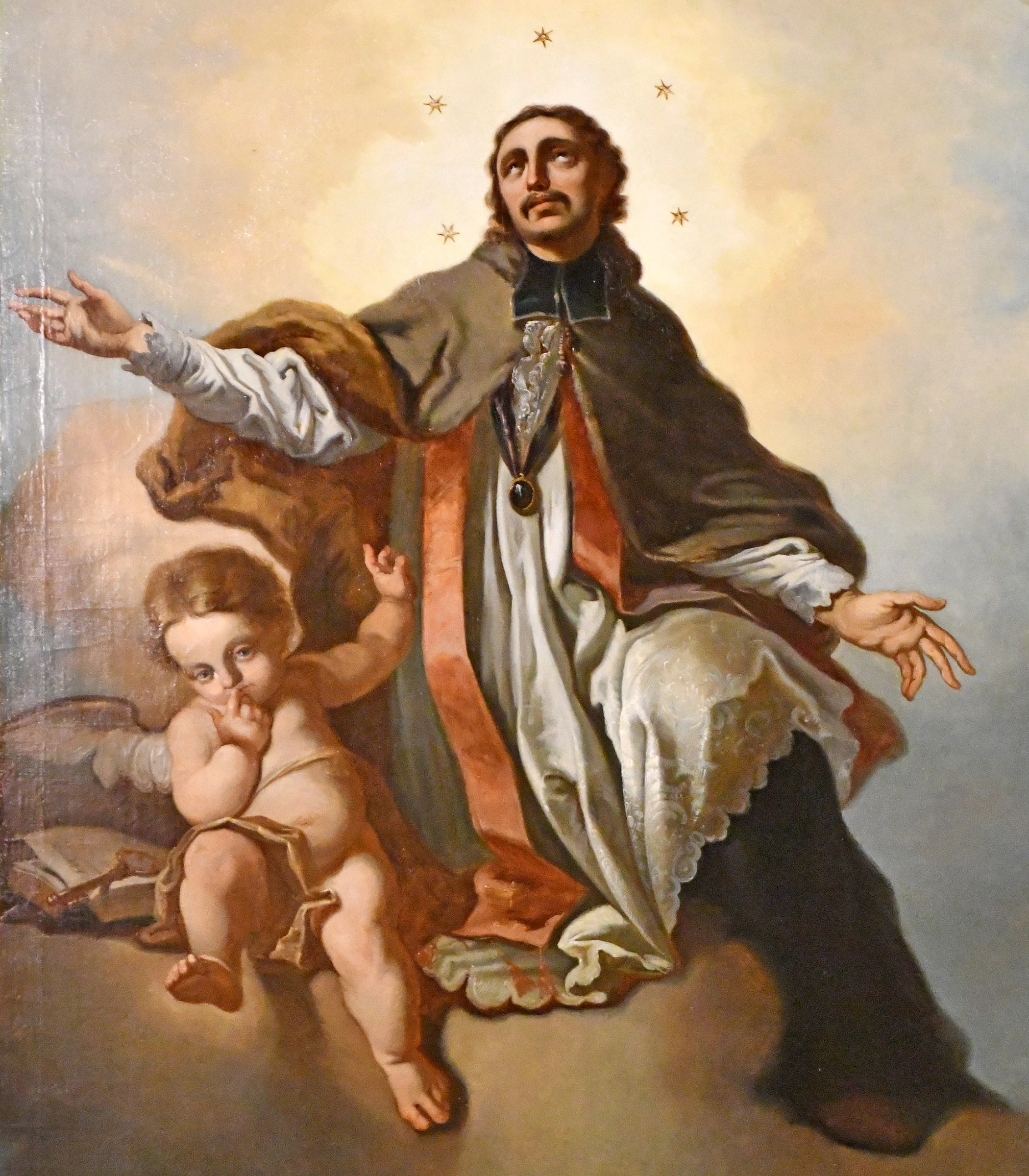 1836-Alajos Sajósy - Mezőkövesd, vecchia chiesa cattolica romana, altare laterale di San Giovanni Nepomuceno